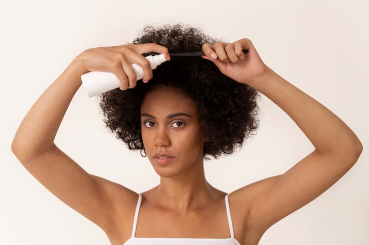 front-view-woman-using-hair-product_23-2149659599